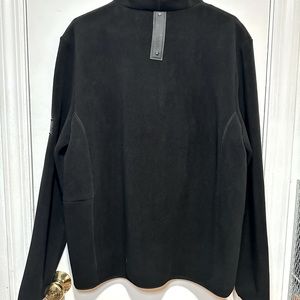NWT RAINS Black Fleece Pullover Size Mens Medium